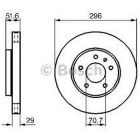 Resim Bosch Fren Dıskı On 296mm Chevrolet Captıva Opel Antara 