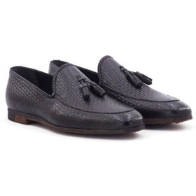 Resim step by step Erkek Siyah Loafer 