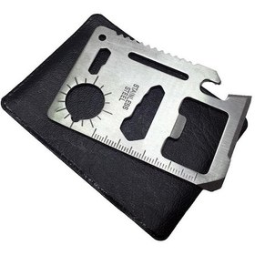 Resim Survival Acil Durum Kit Yardım Kartı 11 Fonksiyon Çok Renkli 