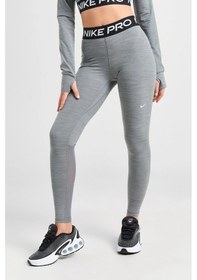Resim Nike Pro 365 Dri Fit Training Mid Rise Full Length Tight Fit Green Toparlayıcı Tayt Gri Melanj 
