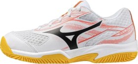 Resim Mizuno Break Shot 5 Jr. CC Çocuk Tenis Ayakkabısı Beyaz / Turuncu 