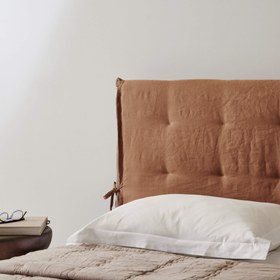 Resim Gala Bed 140 - Cotton-Natural / Removable Cover / With Storage 