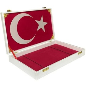 Resim Tekli Bayraklı VIP Tesbih Kutusu | Kişiye Özel Armalı Model - intl 