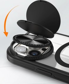 Resim BRANDLESS ASLPRL 15 Pro Kılıf Teleskop Lens Magsafe Silikon Kapak - Titan Gri 