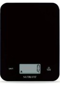Resim Oldfriend Nutrı Fıt Digital Mutfak Terazisi 10kg Kapasite 6 Birim Cam Tartı Siyah Siyah 