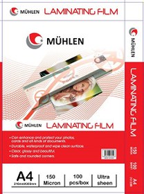 Resim Mühlen A4-150 A4 Boyutlu 150 Mikron 100 Adet Laminasyon PVC Filmi 