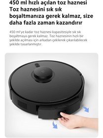 Resim Xiaomi Sonik Titreşimle Olağanüstü Temizlik Performanslı Yeni Nesil LDS Lazer Navigasyon Mi Temizlik Robotu 