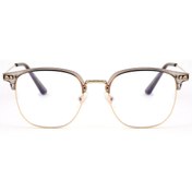 Resim Angel Eyes Metal Gri Çerçeveli Bilgisayar Gözlüğü Mavi Işık Koruyucu Şeffaf Lens Unisex 