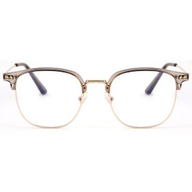 Resim Angel Eyes Metal Gri Çerçeveli Bilgisayar Gözlüğü Mavi Işık Koruyucu Şeffaf Lens Unisex 