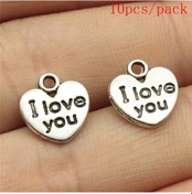 Resim Wecharms El Yapımı Kalp Charms Takı Kiti - Dıy Kolye Aksesuarları Gül Altın Renk 