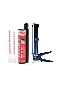 Resim Tomax TMX-1311 Epoksi Kimyasal Dübel 345 ML + Sert Plastik Tabancası 