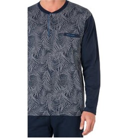 Resim Pierre Cardin Erkek Jakarlı Pijama Takım -6111-lacivert-m Çok Renkli 
