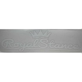 Resim Royal Stance Beyaz Sticker 35 X 9,5 Cm 