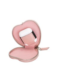 Resim Apple Uyumlu AirPods 2.nesil Deri Kılıf Valentine Nu2 Pembe Pembe 