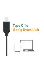 Resim Lucatech Samsung Z Fold / Z Fold / Fold6 / Z Flip / Z Flip3 Uyumlu Type-C Kulaklık 