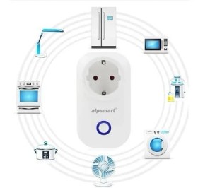 Resim Alpsmart AS816EU Wifi Akıllı Priz Uzaktan Kontrollü Tuya App Destekli- 16A 