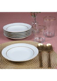 Resim GÜRAL SOPRANO 6 ADET 19 cm ÇUKUR TABAK - GOLD 