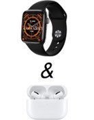 Resim GoMarkt Iphone 14 Pro/max Uyumlu Watch 8 Dt8 Max 45mm Akıllı Saat Bt Görüşme Ve Gopods Kulaklık 