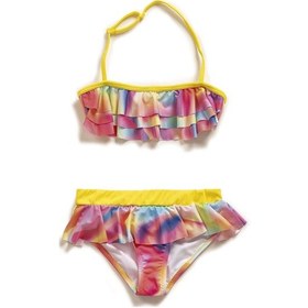 Resim Endeep Kız Çocuk Volanlı Desenli Bikini Takımı-pembe Pembe 