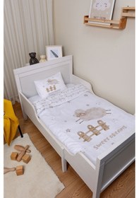 Resim Organik Park Yatak Nevresim Takımı 80x120 - Mışıl Mışıl Kuzucuk 