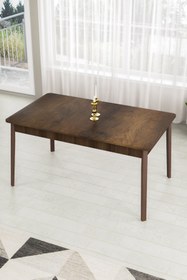 Resim Canisa Concept Ada Serisi , 80x130 Sabit Mutfak Masası , Yemek Masası, Barok Ahşap Desen Masa 