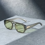 Resim Erkek ve Kadınlar için Dekoratif Aksesuarlı Metal Menteşeli Çift Kirişli Kare Yuvarlak PC Gözlük, Hediye İçin Uygun 