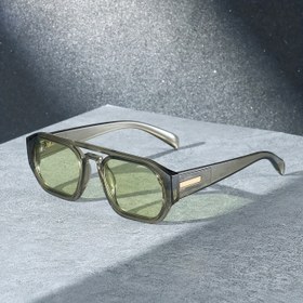 Resim Erkek ve Kadınlar için Dekoratif Aksesuarlı Metal Menteşeli Çift Kirişli Kare Yuvarlak PC Gözlük, Hediye İçin Uygun 