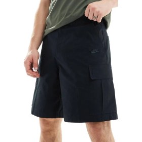 Resim Nike Club Woven Cargo Short In Black Erkek Dokuma Kargo Cepli Şort Siyah 