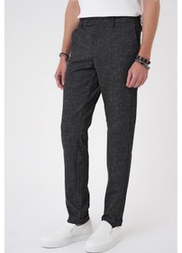 Resim Efor Comfort Fit Kırçıllı Beli Lastikli Siyah Jogger Pantolon P 1176 Siyah 
