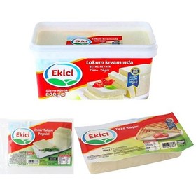 Resim Ekici Beyaz Peynir 800 G + Taze Kaşar Peyniri 600 G + İzmir Tulum Peyniri 300 G 