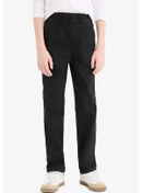 Resim Defacto Erkek Çocuk Okula Dönüş Regular Fit Düz Paça Gabardin Pantolon T8850a625aubk81 Siyah 