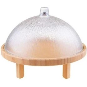 Resim Bambum Kuga Cam Kapaklı Kek Fanusu Ayaklı 30 cm B3654 