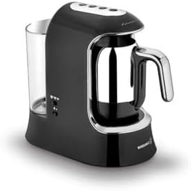 Resim Korkmaz Kahvekolik Aqua Siyah/Krom Otomatik Kahve Makinesi 