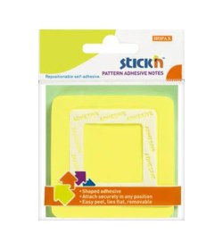 Resim Hopax Stıckn Yapışkanlı Not Kağıdı Kare Şekilli 50 Yp 70x70 Sarı 24 Adet 21541 