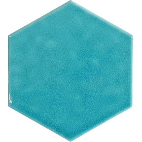 Resim Can Seramik - 15*17 Cm. Turkuaz Altıgen Seramik Karo (5 Li 1 Paket) 