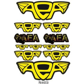 Resim PROMOT Motorsiklet Aksesuar Ekipman Sticker Kask Grenaj Laptop Sticker Seti 0124 