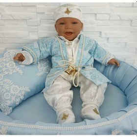 Resim Ponpon Baby Erkek Bebek Şehzade Mevlüt Seti Turkuaz 