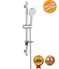 Resim NAVEX Krom Sürgülü Duş Seti 5 Yıl Garantili 