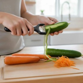 Resim Belle Fusion Solingen Çelik Küçük Boy Meyve Sebze Soyacak – Keskin Paslanmaz Soyucu Aparat 