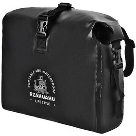 Resim Bicycle Handlebar Bag Waterproof Pvc Handlebar Bag For Electric Bike Scooter Siyah 