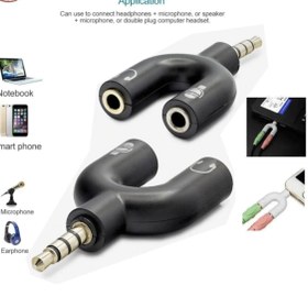 Resim Class Mikrofon Kulaklık Ayırıcı Aparat Y Dönüştürücü 