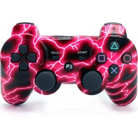 Resim Jingyi Şarj Kablosu ile Sony Playstation 3 Için Ps3 Denetleyici Kablosuz 6 Eksenli Çift Şok Oyun Denetleyicisi (Yurt Dışından) 