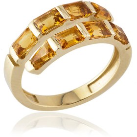 Resim Trapeze Citrine Ring - 6 