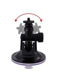 Resim Araç içi ayarlanabilir vakumlu vidalı kamera tutucu aparat 