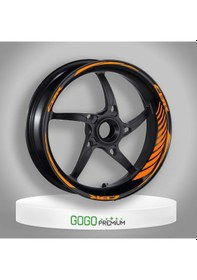 Resim Florasan Turuncu Honda Cbr Uyumlu Racıng 1 Set Jant Şeridi Çok Renkli 