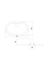 Resim Tema Banyo Premium Yuvarlak Havluluk Siyah Renkli 71008-2m 71008-2m Siyah 