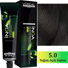 Resim Loreal Professionnel Inoa - Amonyaksız Saç Boyası No: 5.0 Yoğun Açık Kahve 60g 