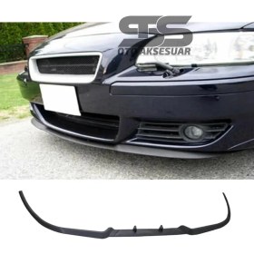 Resim Fruens Volvo S60R Cupra R Uyumlu Ön Lip Mat Siyah Ön Tampon Lip 