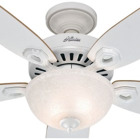 Resim Hunter Fan Builders Deluxe Beyaz 132 Cm. Aydınlatmalı Tavan Vantilatörü 