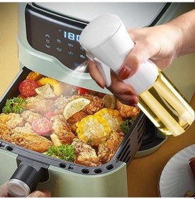 Resim Sprey Yağdanlık Airfryer İçin Cam Şişe Yağlık Sirkelik Sosluk 210 Ml 